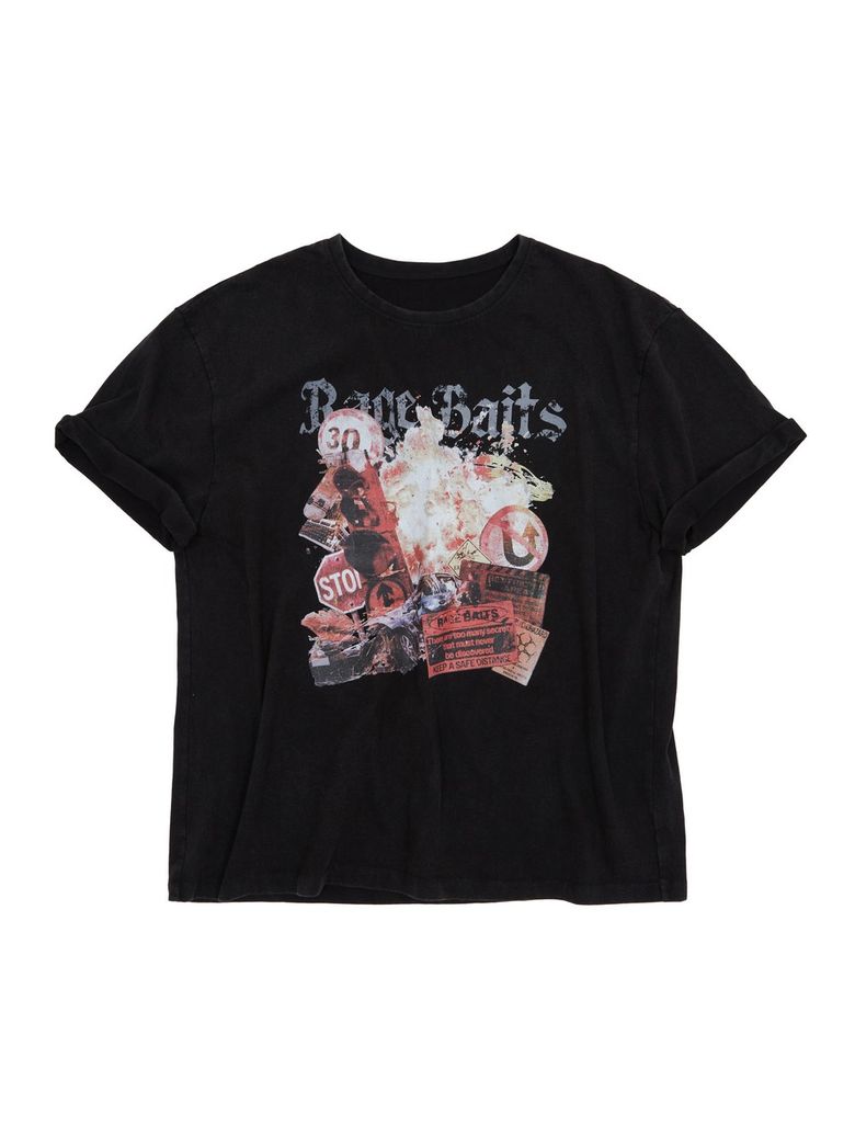RAGE BAITS DYEING T-SHIRT [BLACK]