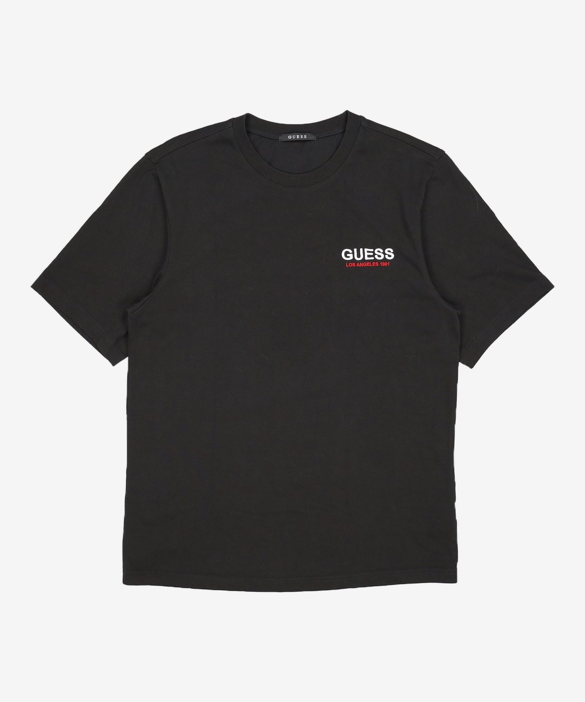 게스(GUESS) 남녀공용 등판 물음표 프린트 세미오버핏 반팔티 M