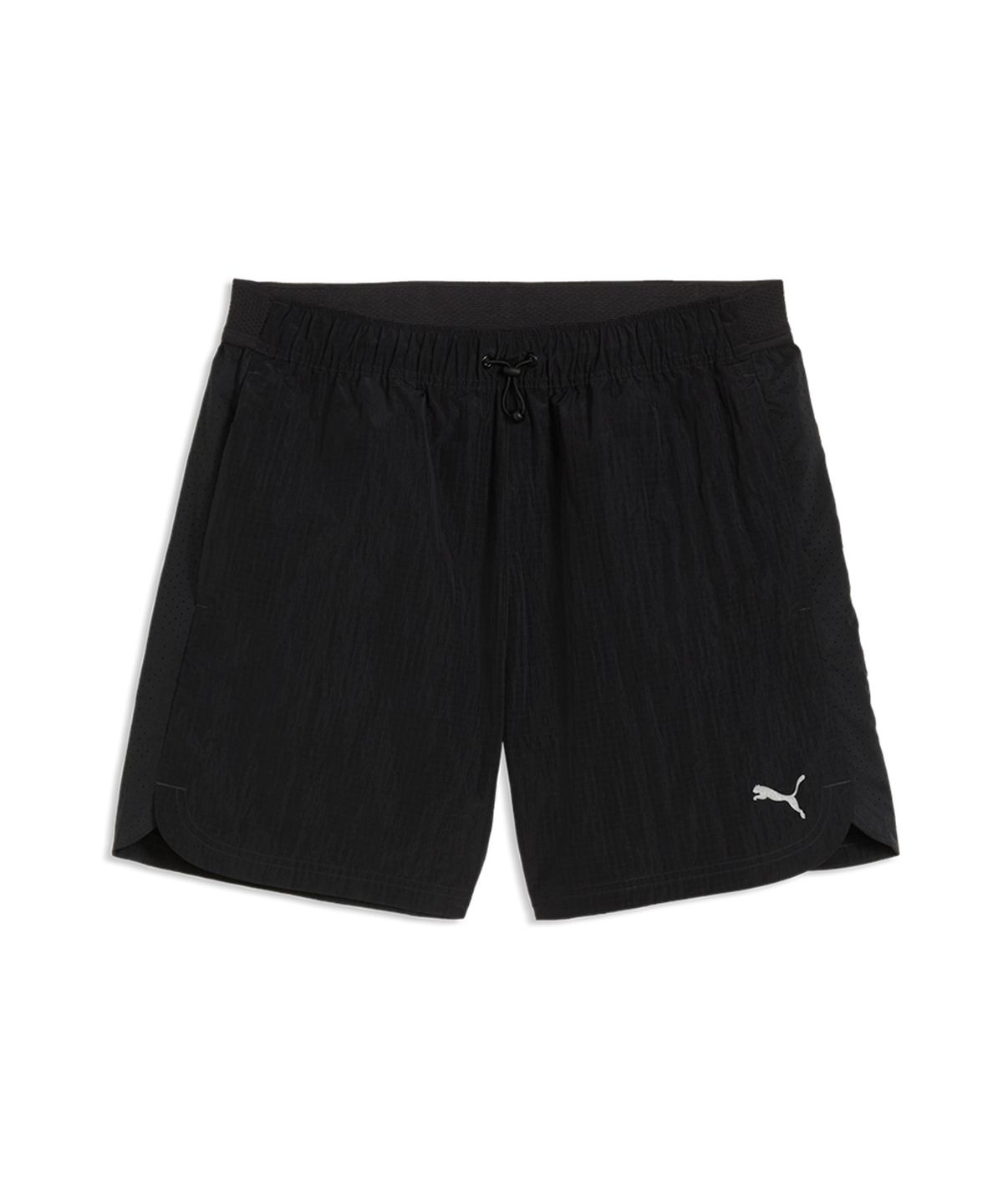 푸마(PUMA) 런 컬쳐 컬렉티브 T7 릴렉스드 우븐 쇼츠 5인치 - 푸마 블랙 / 639074-01