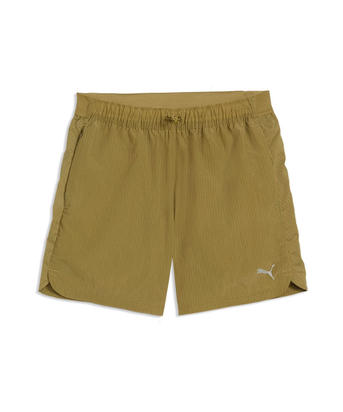 푸마(PUMA) 런 컬쳐 컬렉티브 T7 릴렉스드 우븐 쇼츠 5인치 - 차이 라떼 / 639074-89
