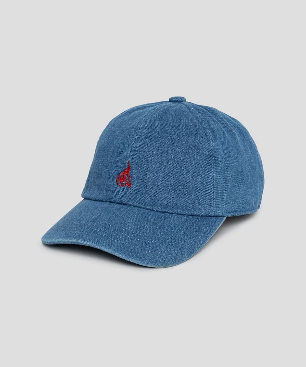 빈폴 액세서리(BEANPOLE ACCESSORY) 코튼트윌 로고 워싱 볼캡 - 블루
