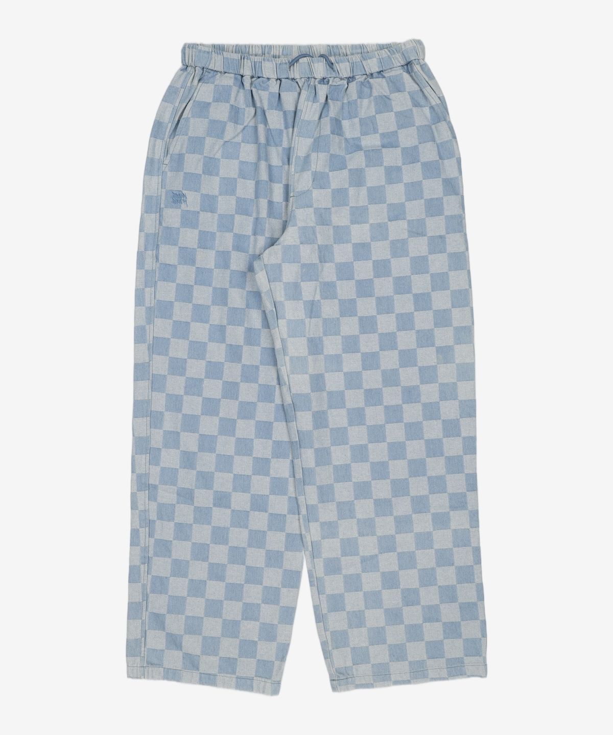 브라운브레스(BROWNBREATH) TAG CHECKER PANTS - LIGHT BLUE XL