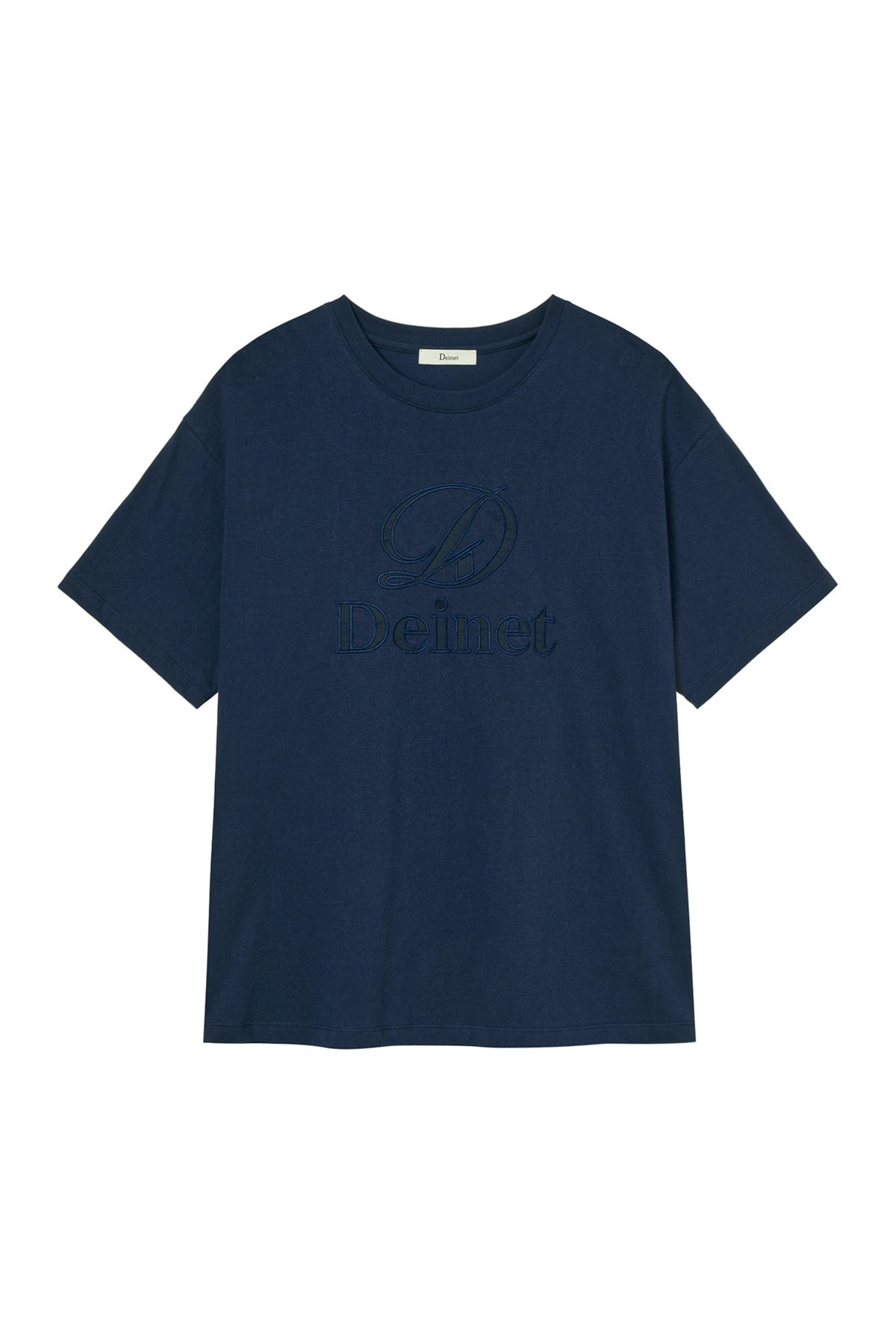 다이닛(DEINET) APPLICATION STITCH T-SHIRT IN NAVY