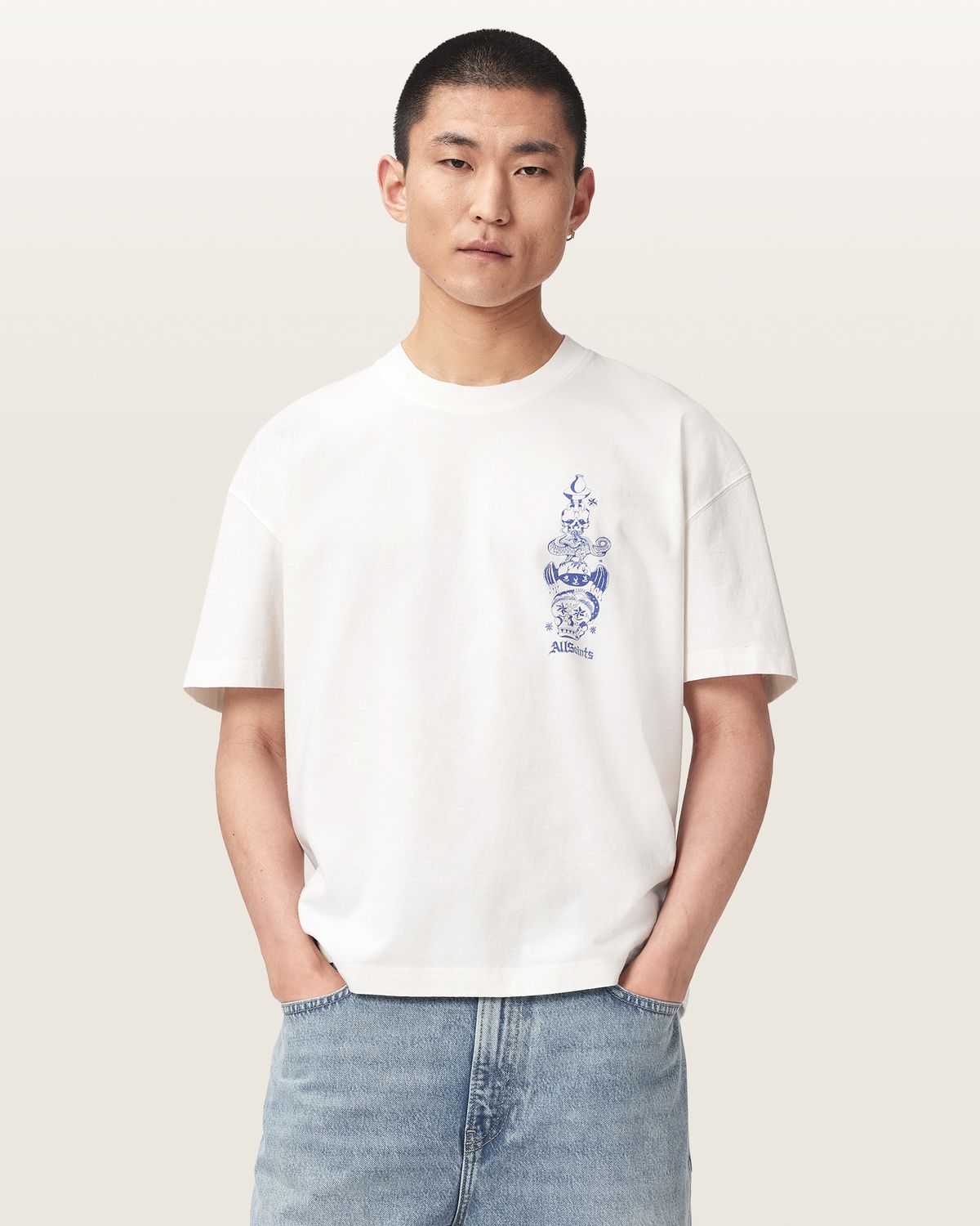 올세인츠(ALLSAINTS) 이그니스 크루 티셔츠 M026PF-4068