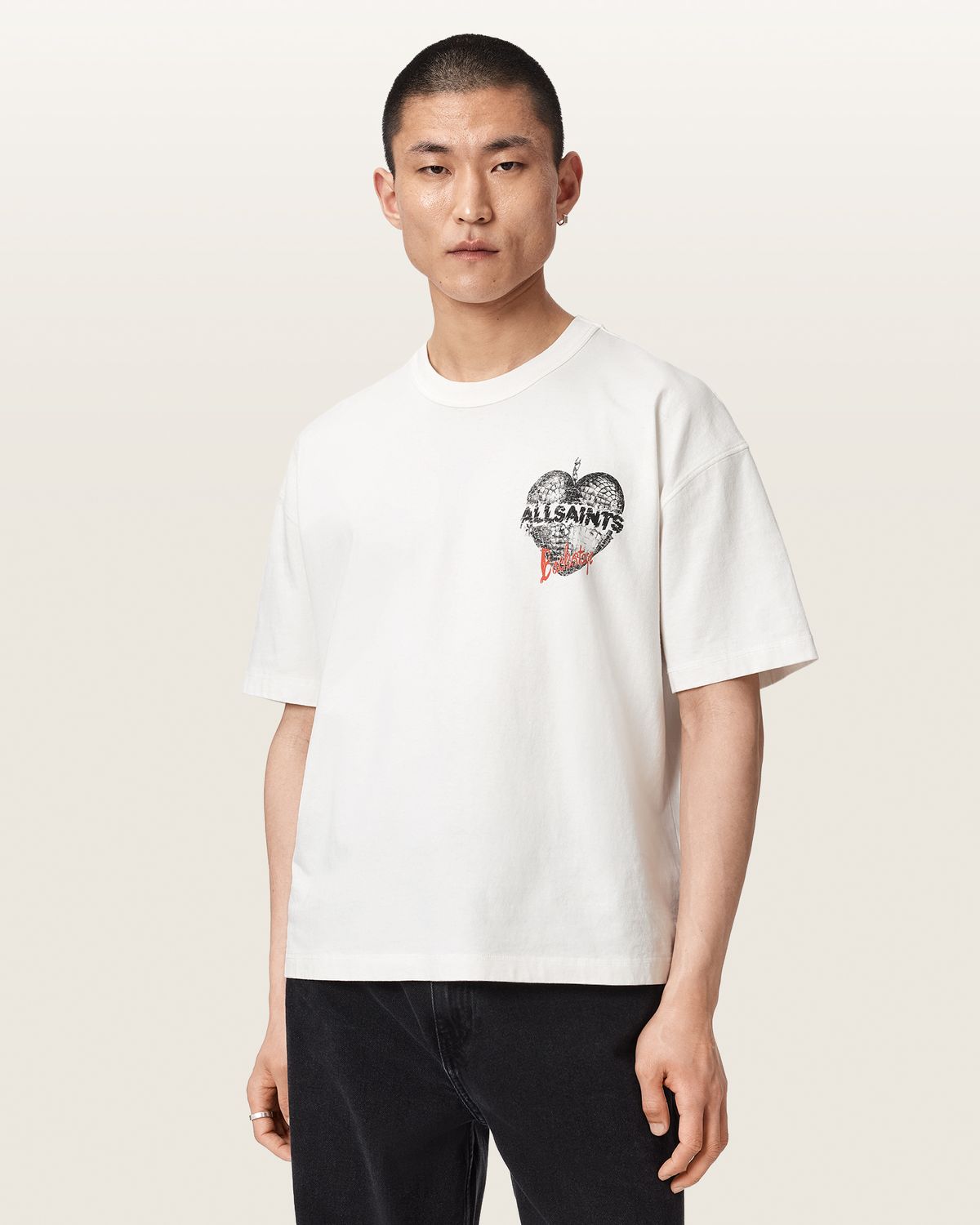 올세인츠(ALLSAINTS) 리플렉트 크루 티셔츠 M012PF-4068