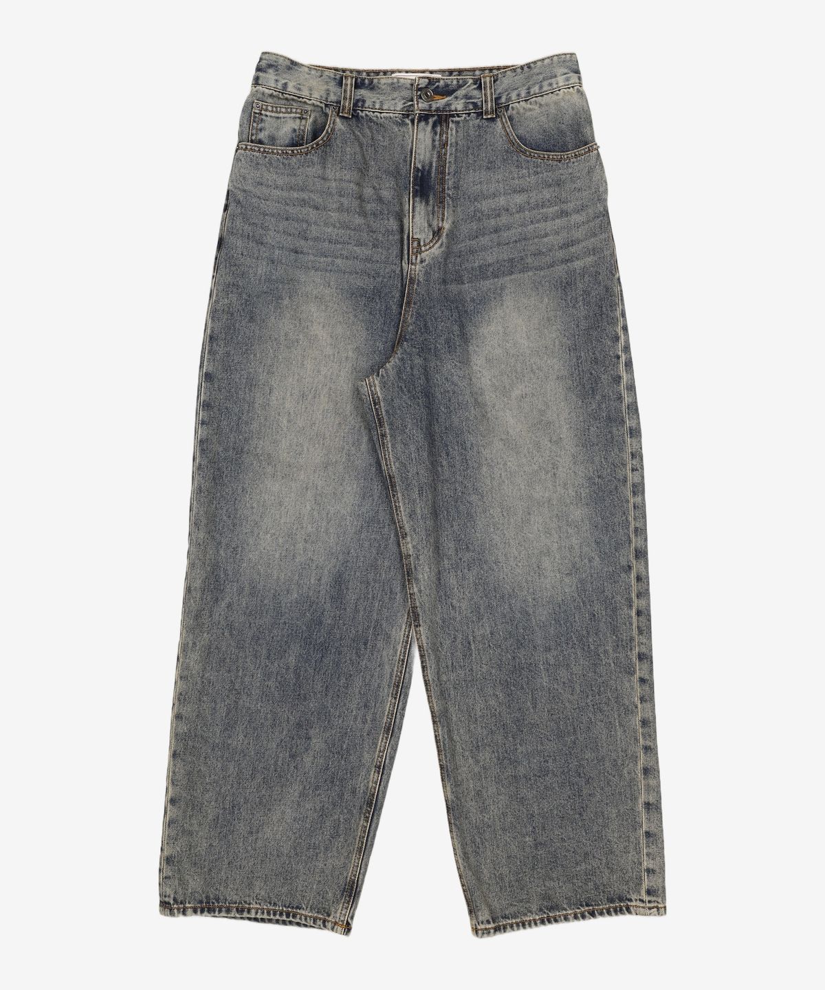 이스트서비스샵(eastserviceshop) Crease Washing Denim Pants - Indigo 48