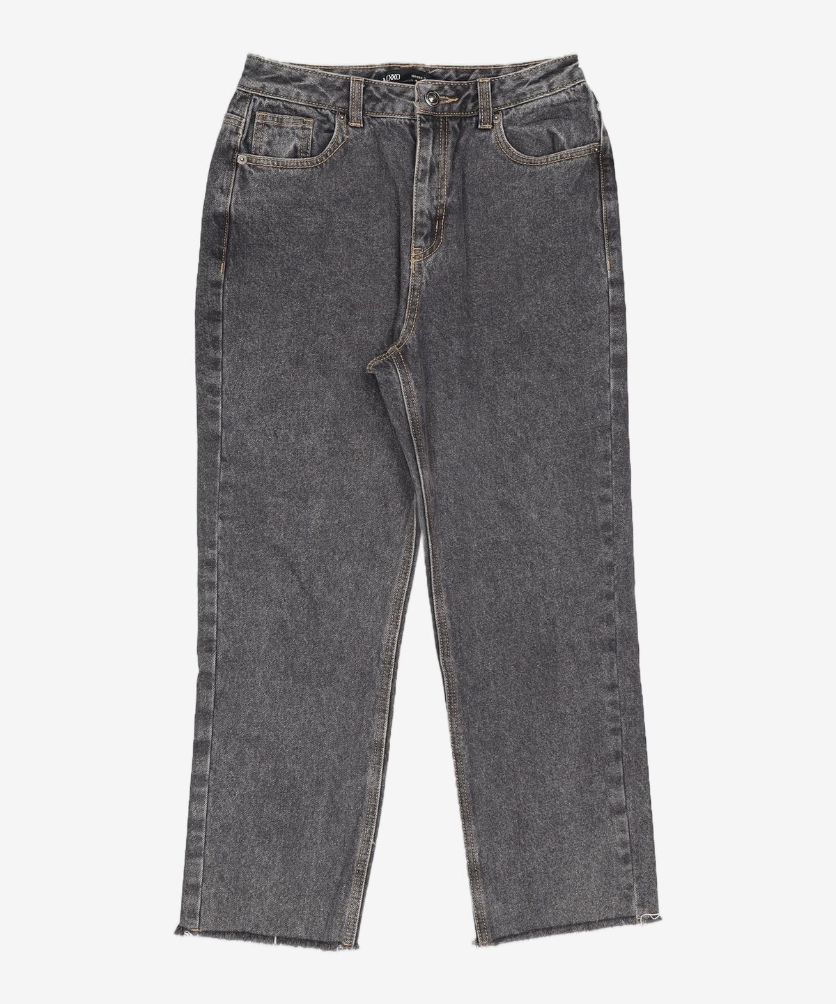 미쏘(MIXXO) 밑단데끼 세미크롭 일자핏 데님 MIWTJCV27J 24