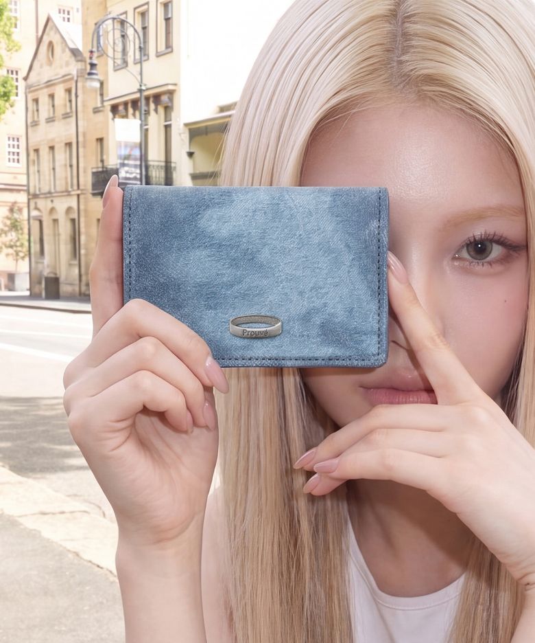 PR COTTON CARD CASE - DENIM