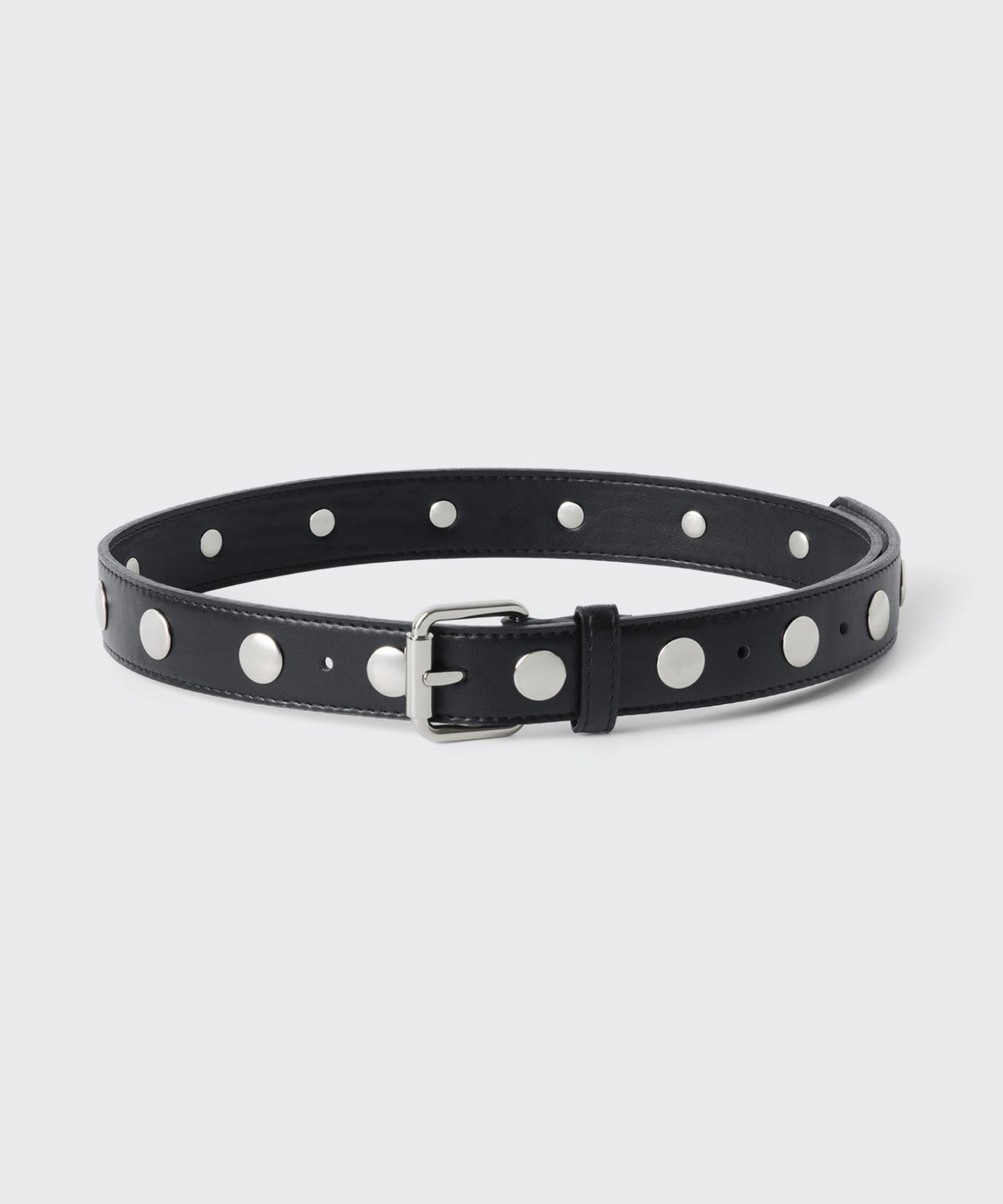 무신사 스탠다드 우먼(MUSINSA STANDARD WOMAN) 우먼즈 신세틱 레더 버튼 스터드 벨트_30mm
