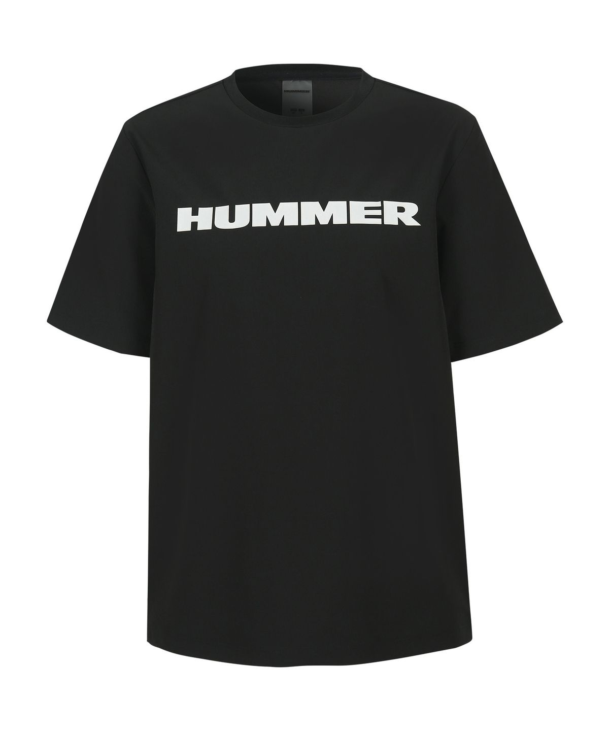 험머(HUMMER) 우먼 H1 시그니처 로고 쿨 반팔 티셔츠 블랙