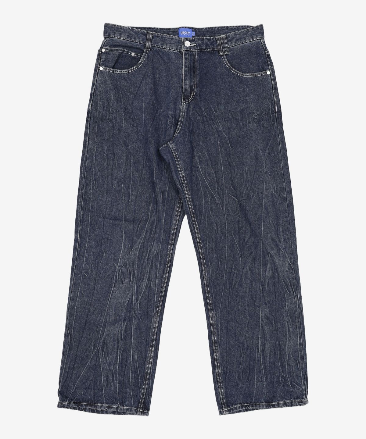 데케트(DECET) Mid Rise Wide Jeans DCPT027AshBlack 34