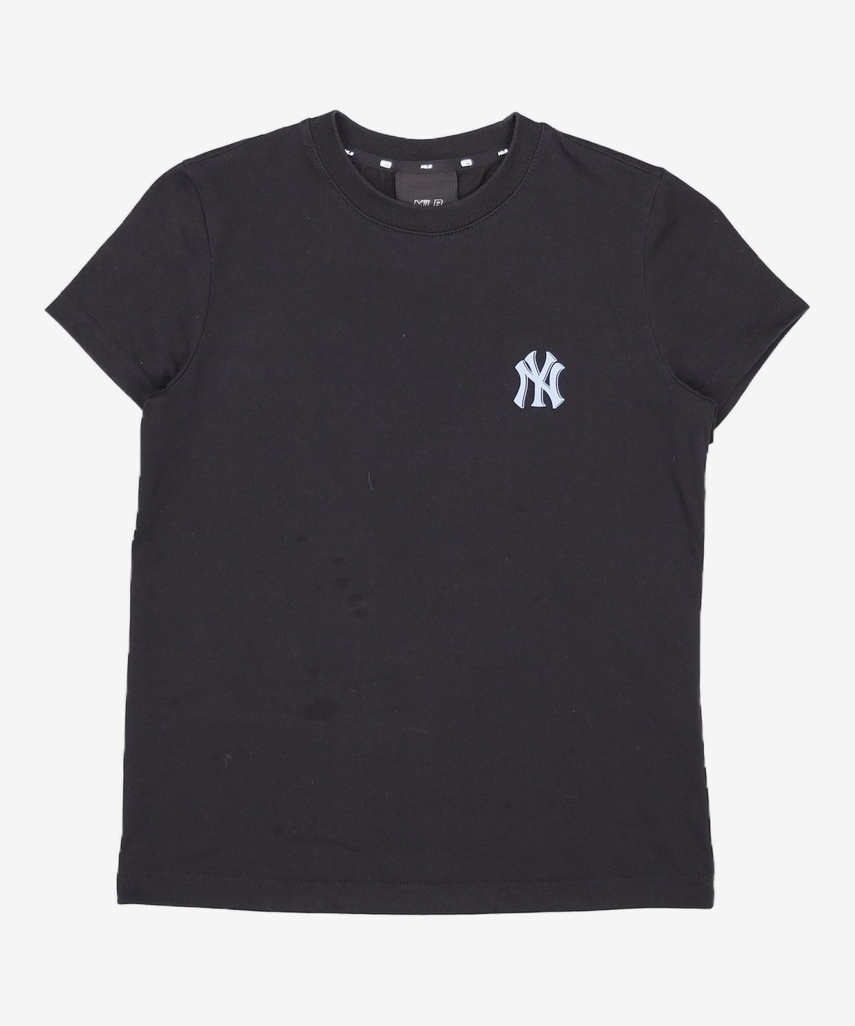 엠엘비(MLB) 로고 베이직 반팔 티셔츠 NY (BLACK) XS