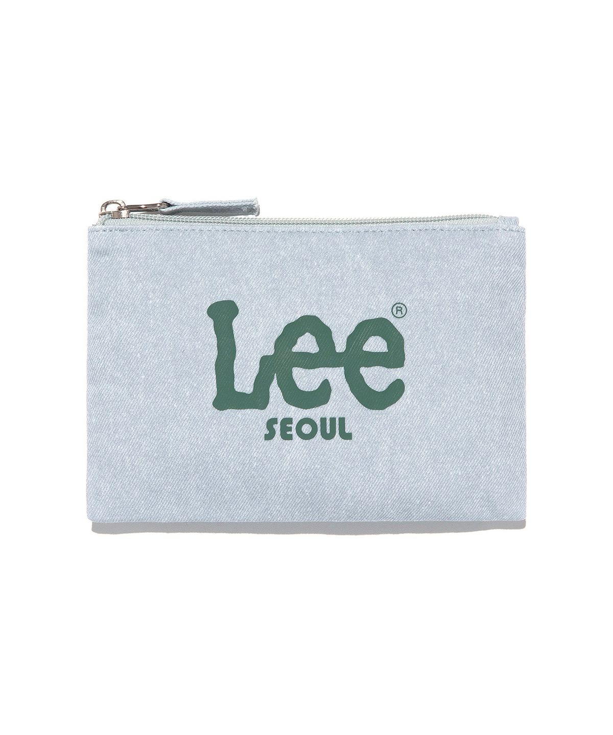 리(LEE) 서울 빅 트위치 로고 파우치 인디고 라이트