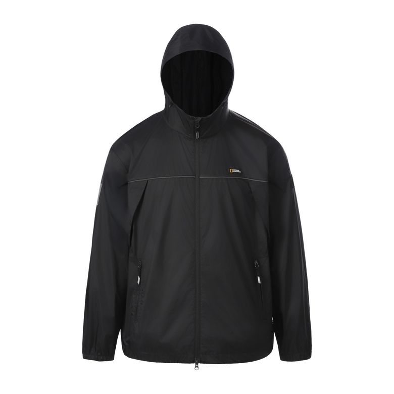 [K-HERITAGE] 십장생도 경량 립스탑 후드 점퍼 BLACK N262UJP622