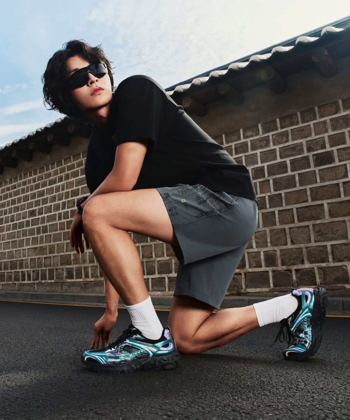 내셔널지오그래픽(NATIONALGEOGRAPHIC) [K-HERITAGE] 훈민정음 5부 반바지 URBAN KHAKI N262UHP622