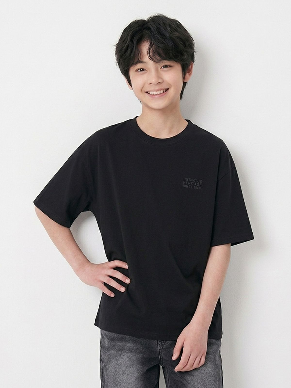 행텐 틴즈(HANGTEN TEENS) 틴즈 코튼 그래픽 반팔 티셔츠_100(14580-031-602-31)