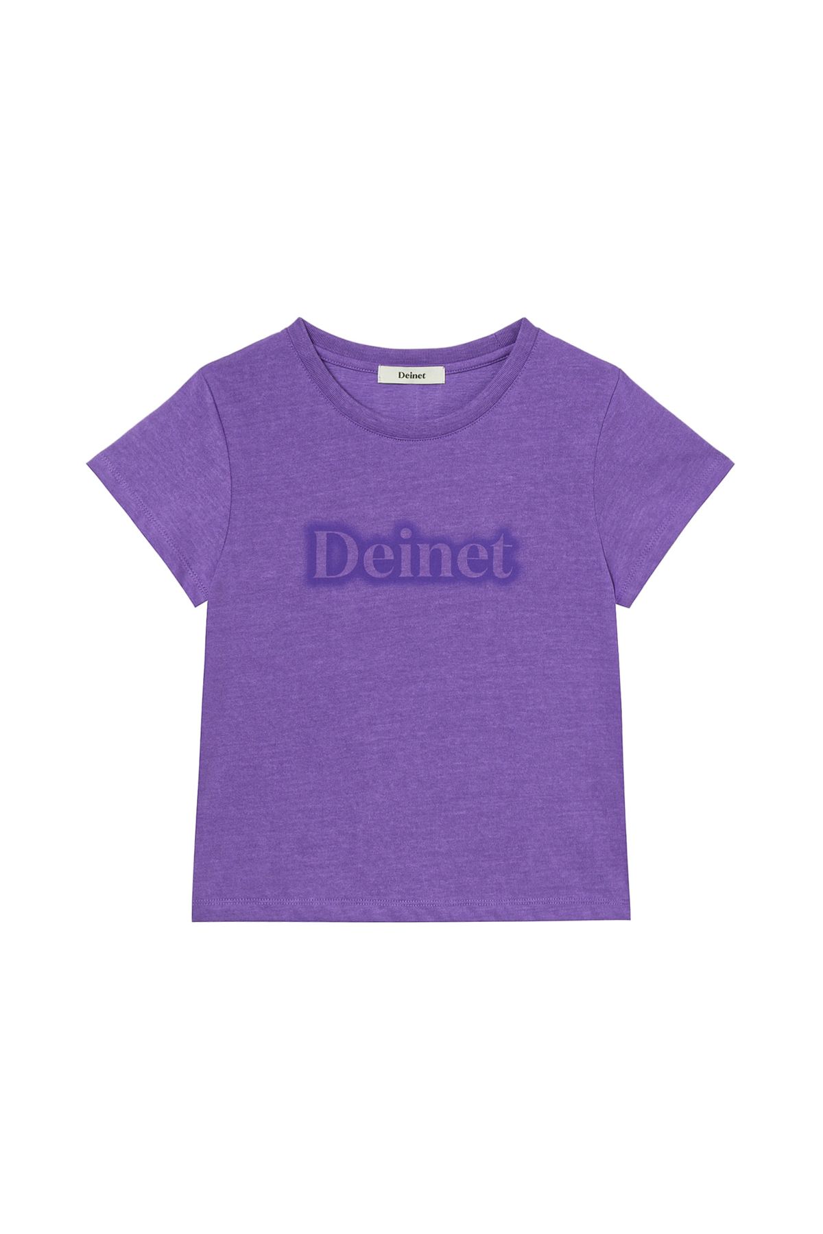 다이닛(DEINET) SPRAY LOGO PIGMENT T-SHIRT IN PURPLE
