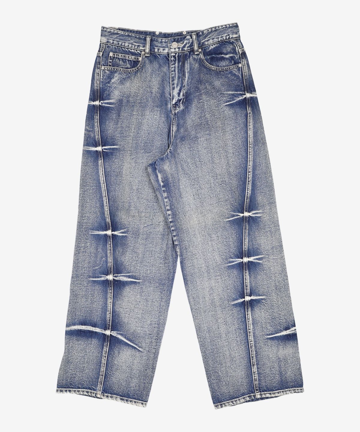 메종미네드(MAISON MINED) [SET] GRAPIC T-SHIRTS + PINCH DENIM PANTS 46