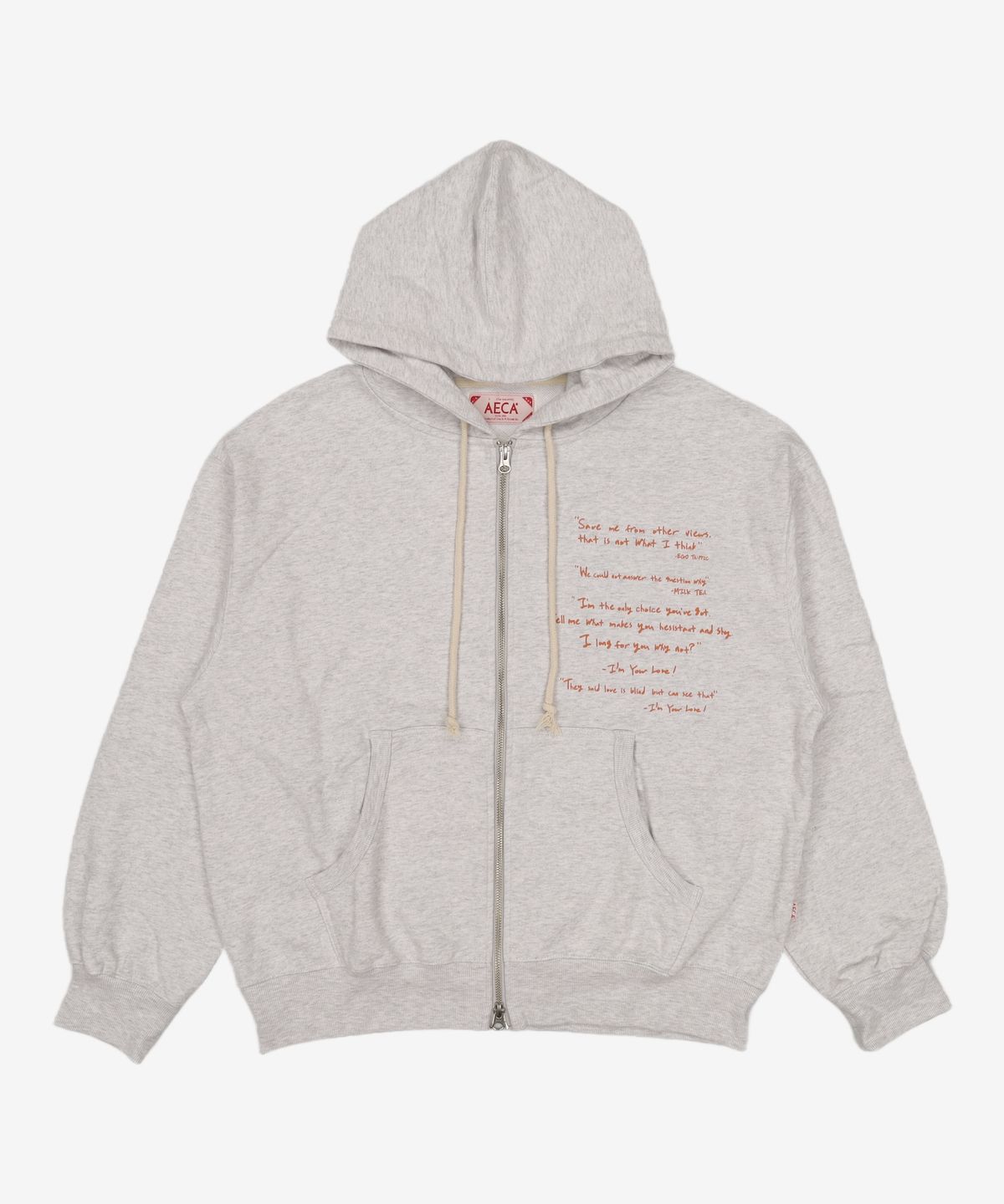 에이카화이트(AECA) AECA l MINSU ZIP UP HOODIE FREE