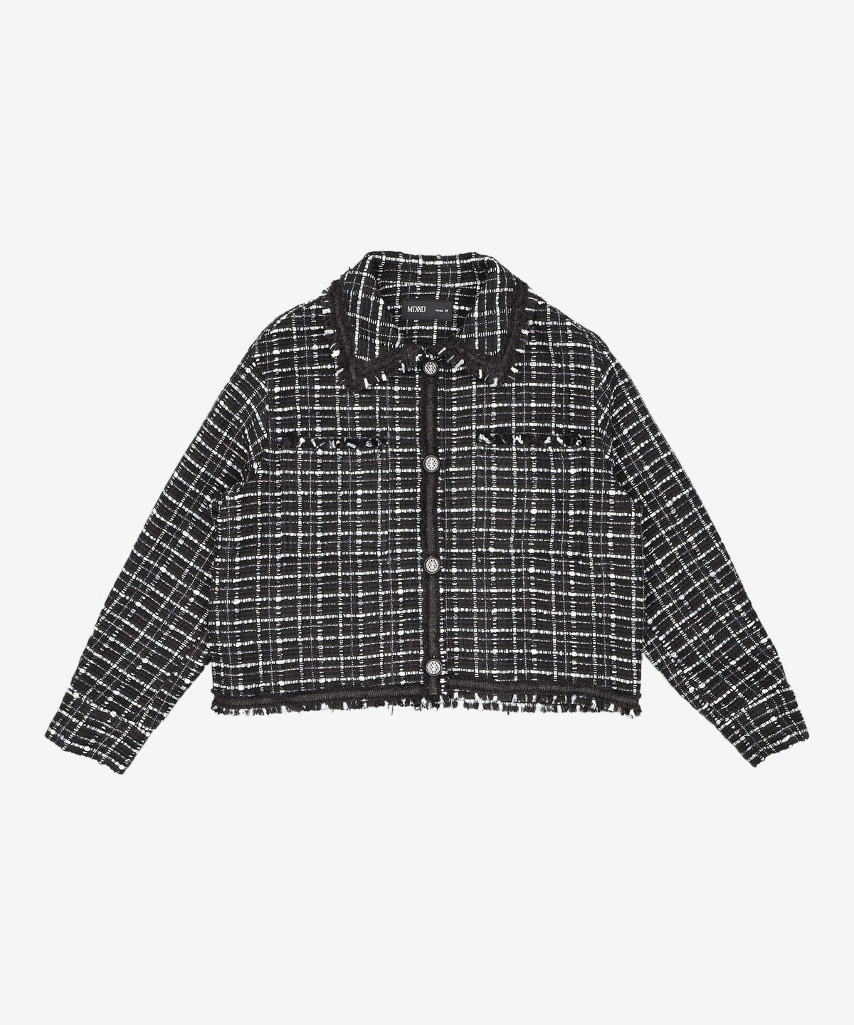 미쏘(MIXXO) 트위드 아우터형 숏자켓 MIWJKC233G M