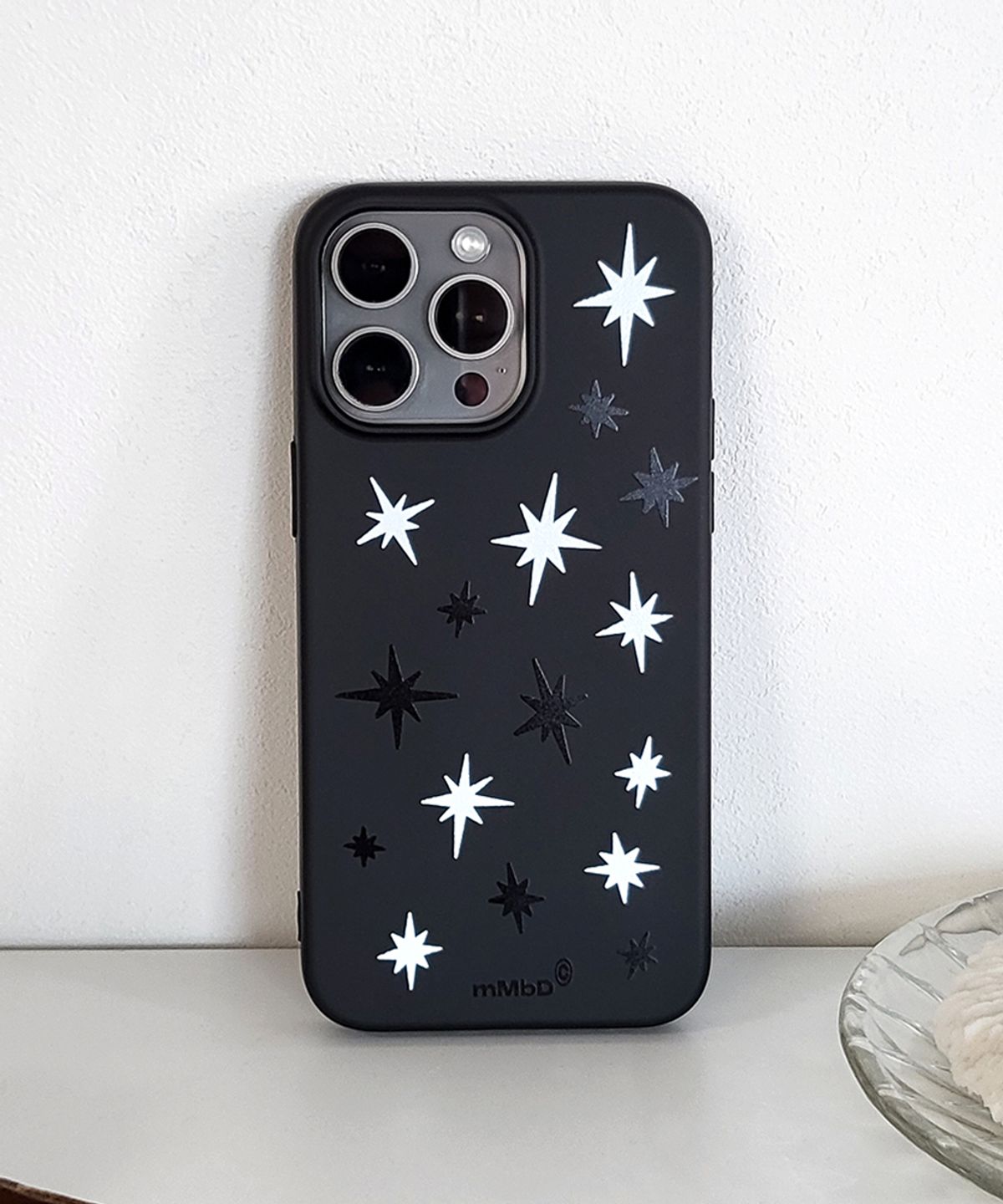 메모리즈바운더리(MEMORIESBOUNDARY) Stellar Scatter Phone Case Mix (Black Jelly)