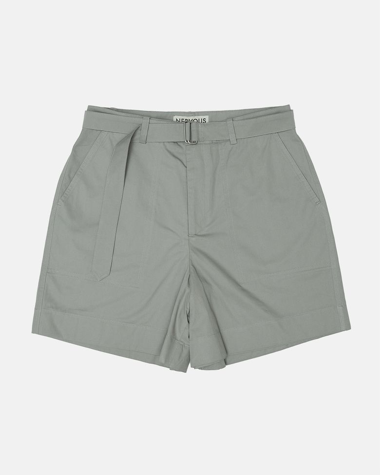TEO BELT SHORTS _ gray