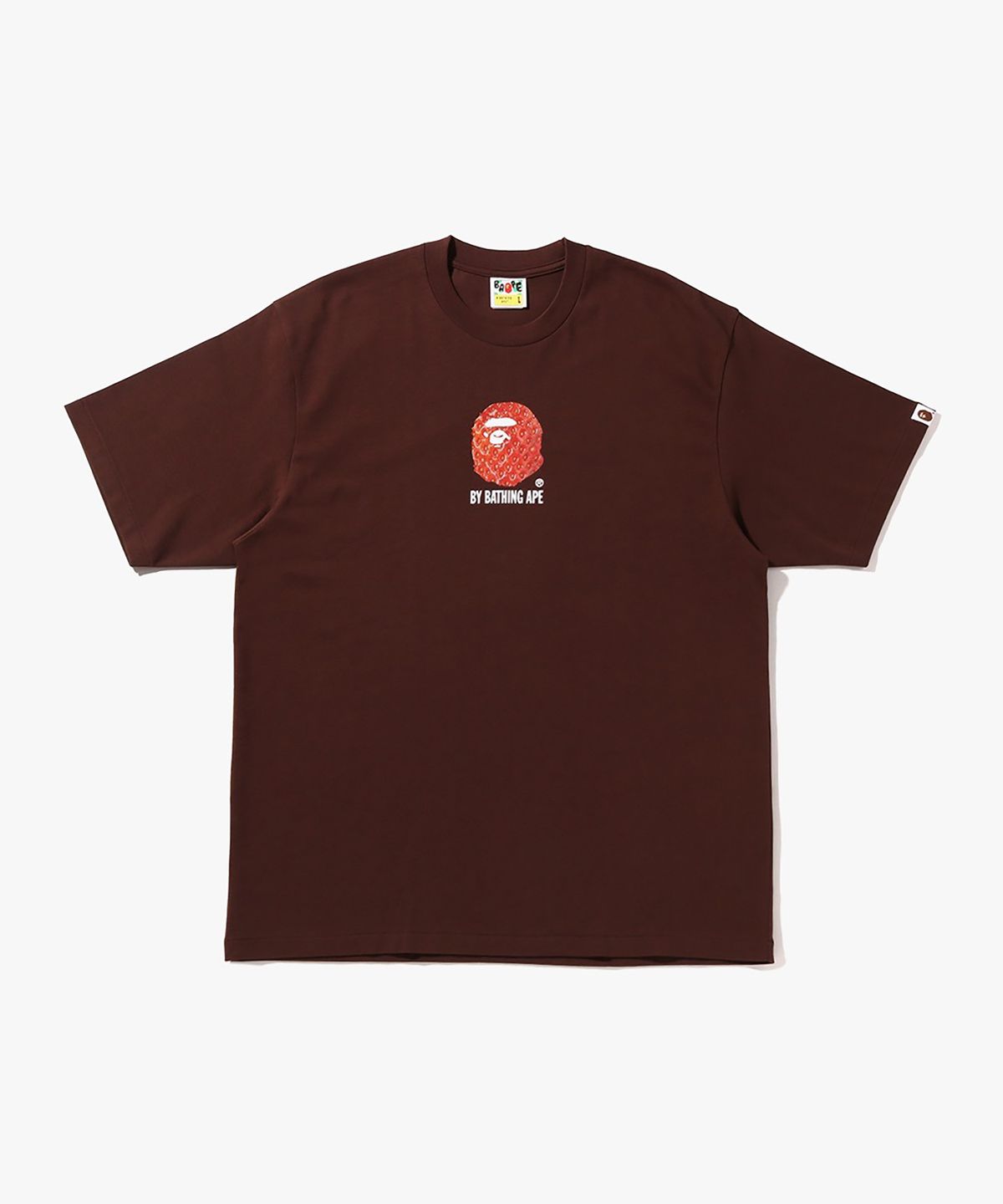 베이프(BAPE) 스트로베리 BY BATHING APE 릴렉스드 핏 티셔츠(M) BROWN