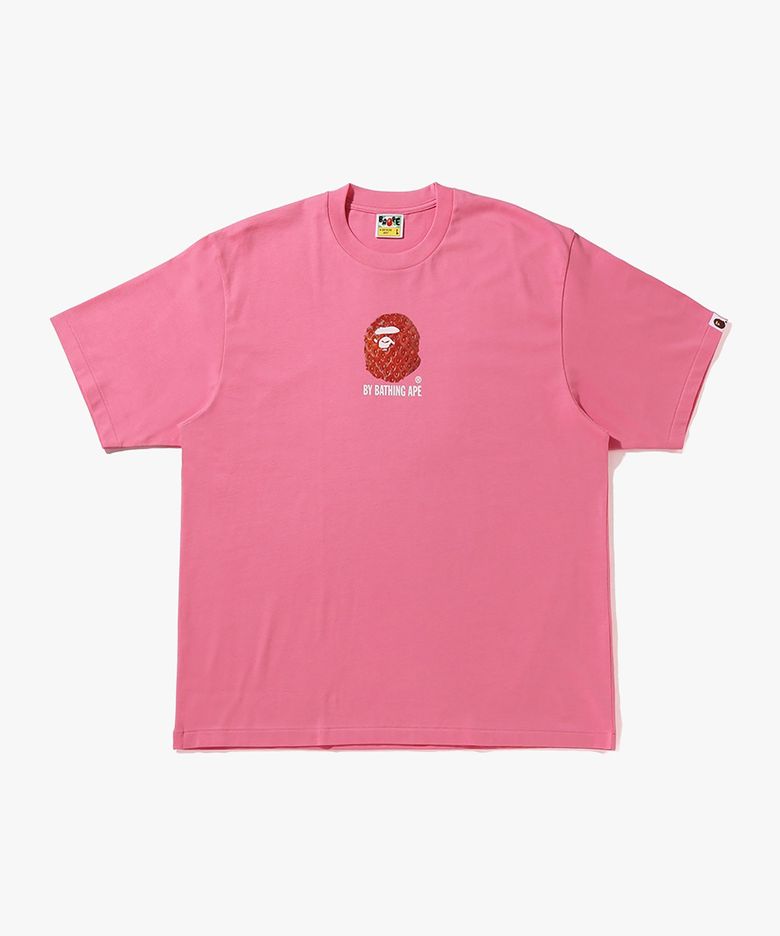 스트로베리 BY BATHING APE 릴렉스드 핏 티셔츠(M) PINK