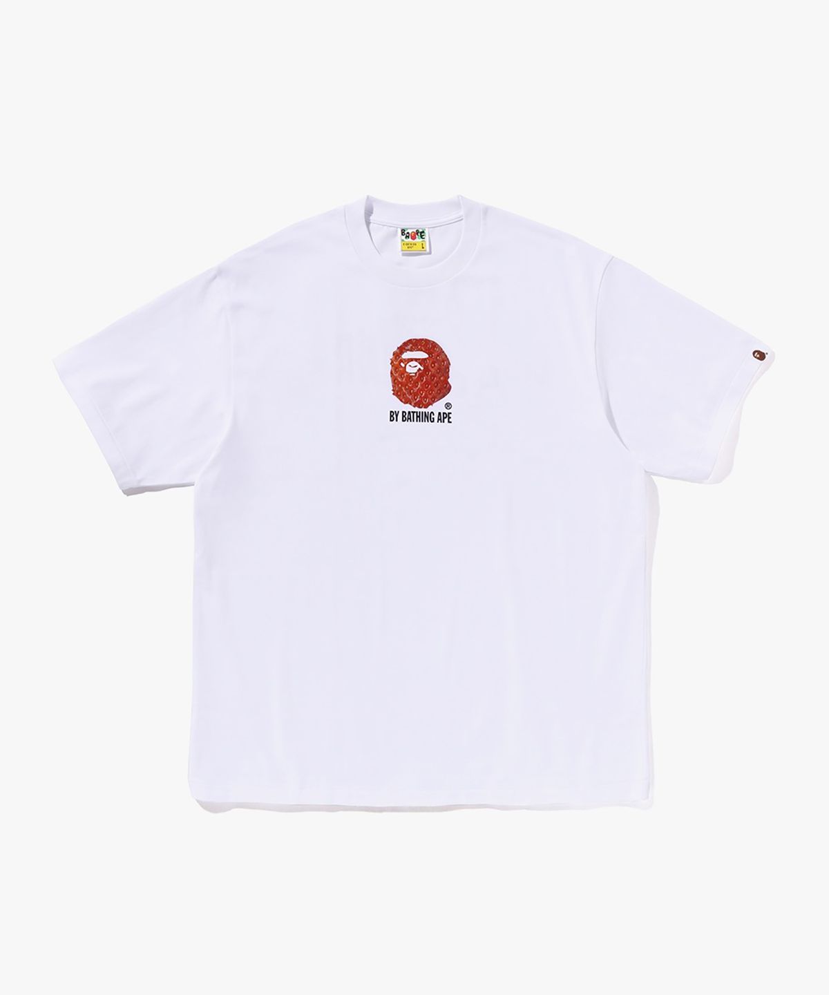 베이프(BAPE) 스트로베리 BY BATHING APE 릴렉스드 핏 티셔츠(M) WHITE