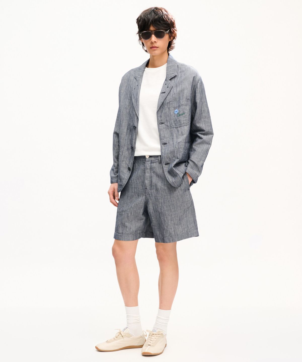 겐조(KENZO) 남성 겐조 튤립 스트레이트 쇼츠_K263AMPU01DBX