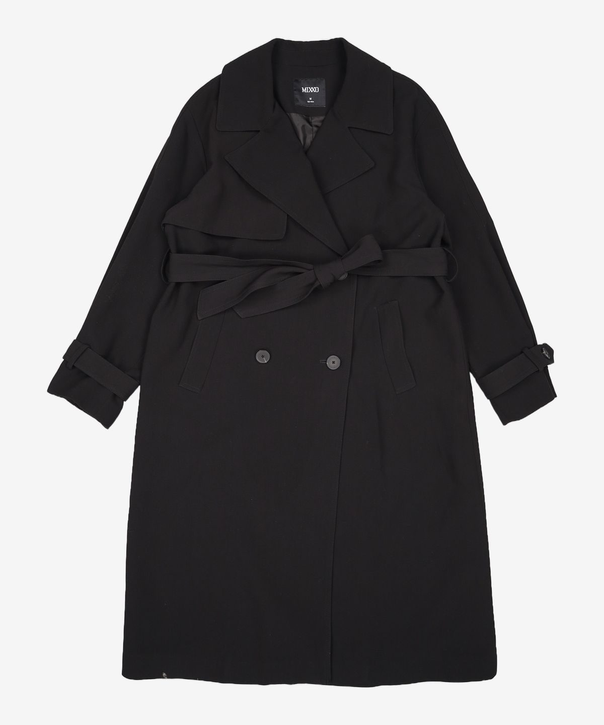 미쏘(MIXXO) 더블버튼 베이직 트렌치 코트 MIWJTC31PB M