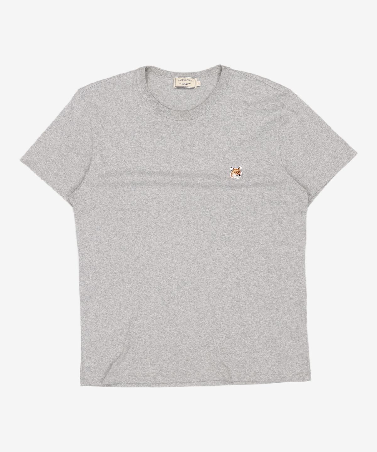 메종 키츠네(MAISON KITSUNE) 폭스헤드 반팔 티셔츠 AM00103KJ0008 H150 GREY L
