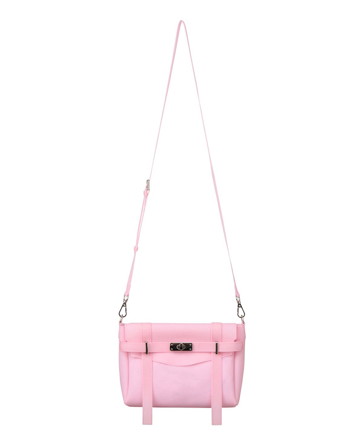 다이닛(DEINET) JELLY POINT CROSS BAG IN PINK