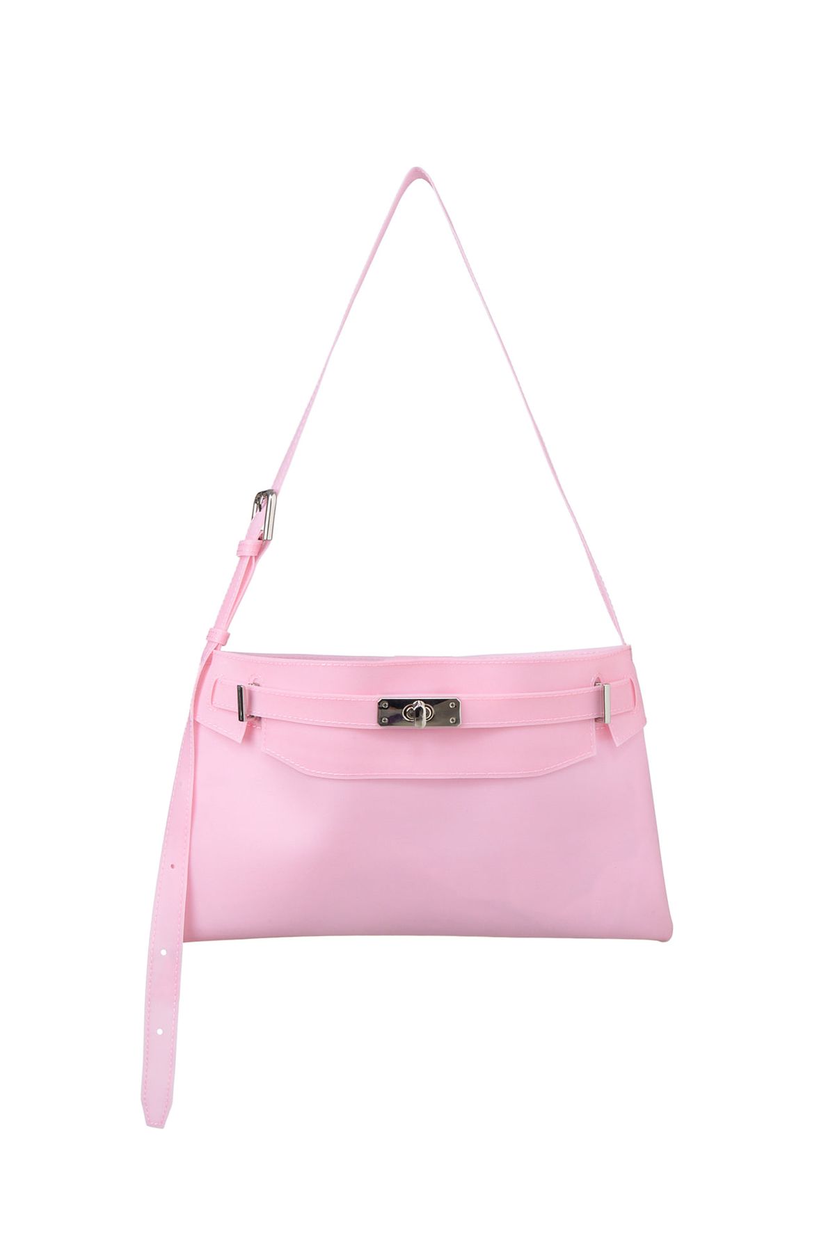 다이닛(DEINET) JELLY TWO-WAY MIDDLE BAG IN PINK