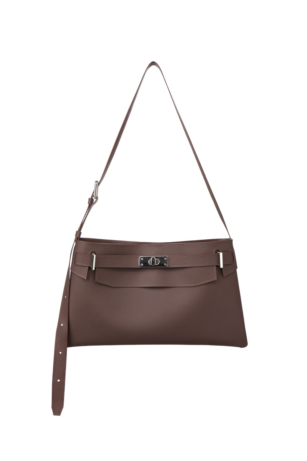다이닛(DEINET) JELLY TWO-WAY MIDDLE BAG IN BROWN