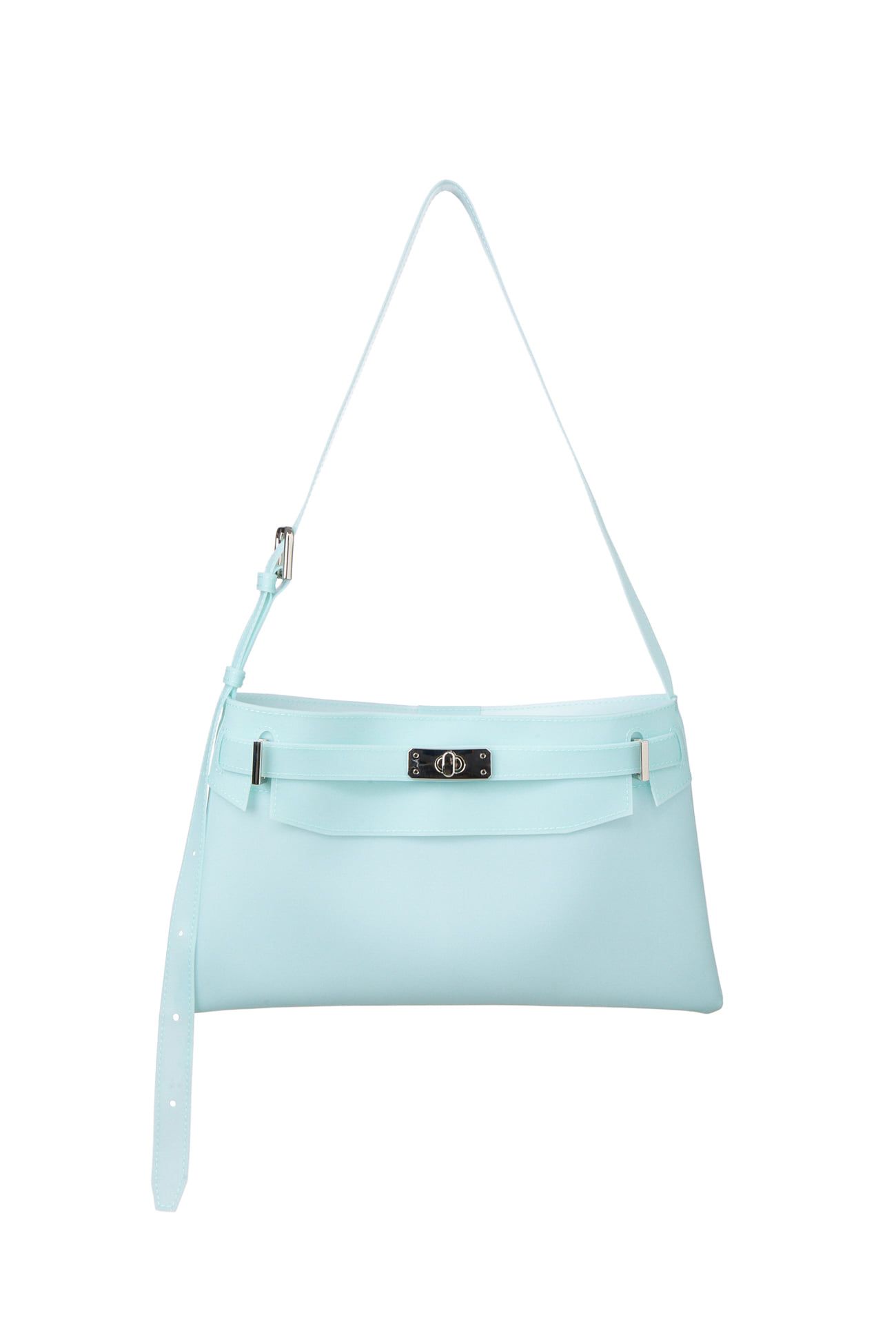 MUSINSA公式 | DEINET JELLY TWO-WAY MIDDLE BAG IN ICE BLUE