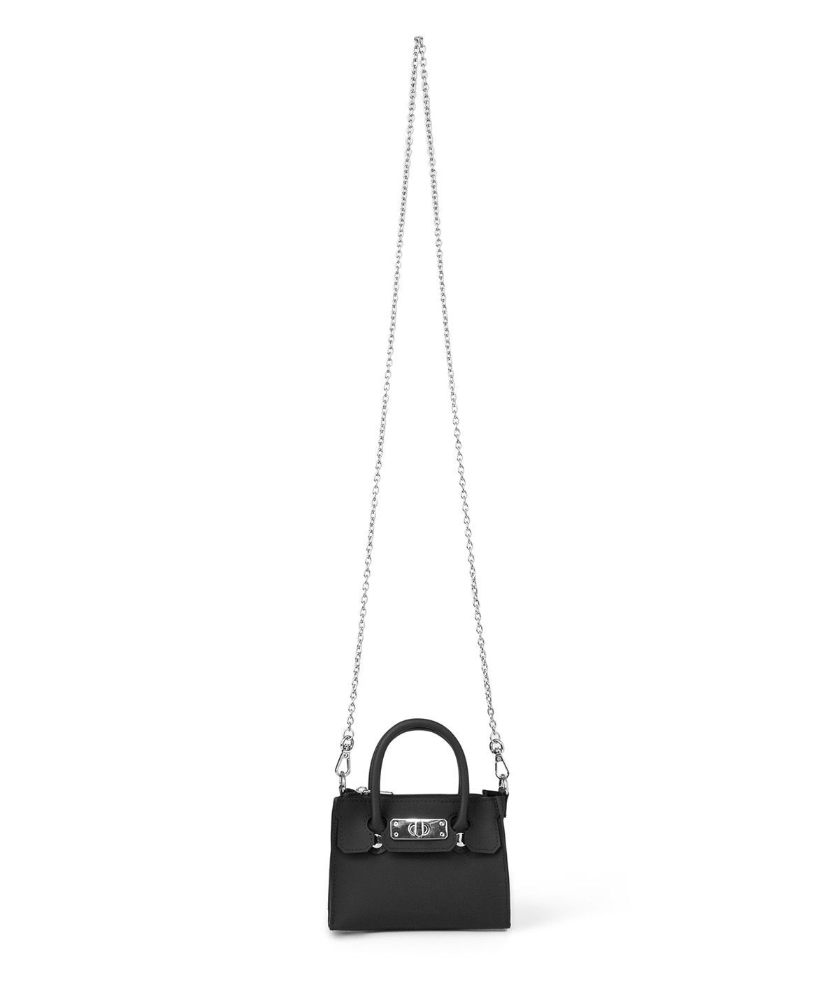 다이닛(DEINET) JELLY CHAIN MINI BAG IN BLACK