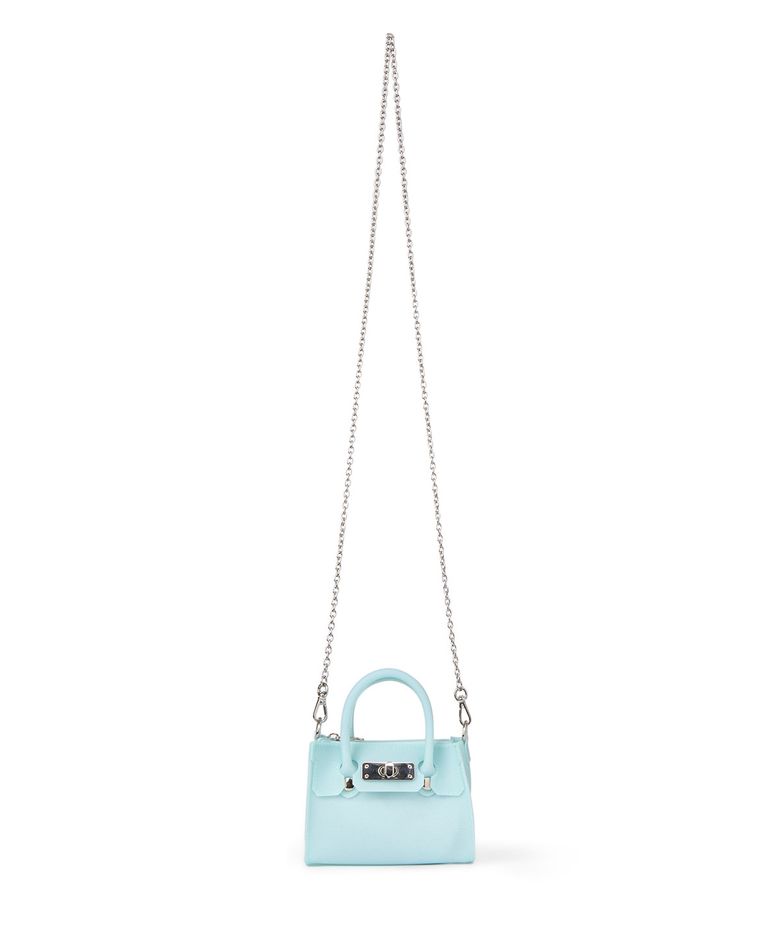 JELLY CHAIN MINI BAG IN ICE BLUE