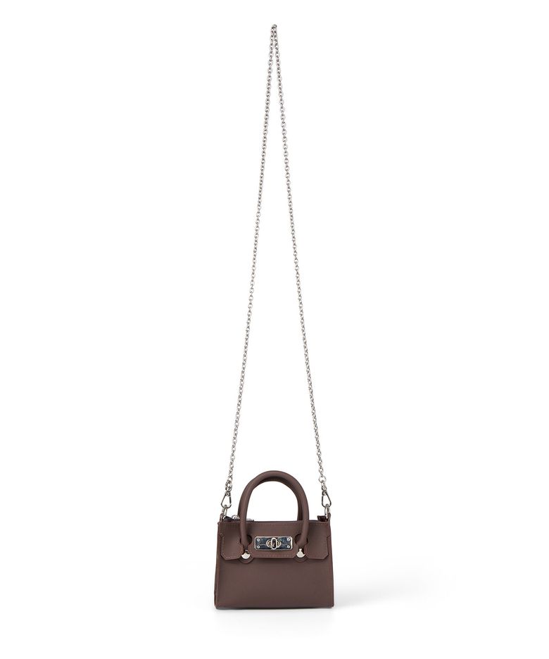 JELLY CHAIN MINI BAG IN BROWN