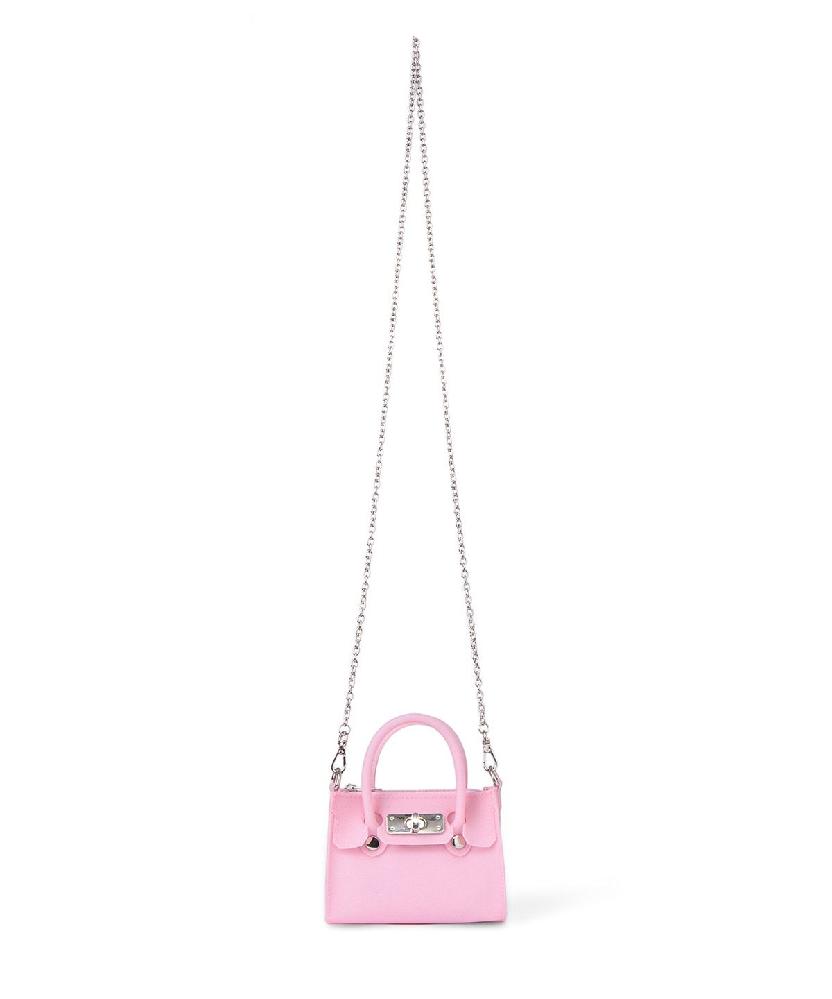 다이닛(DEINET) JELLY CHAIN MINI BAG IN PINK