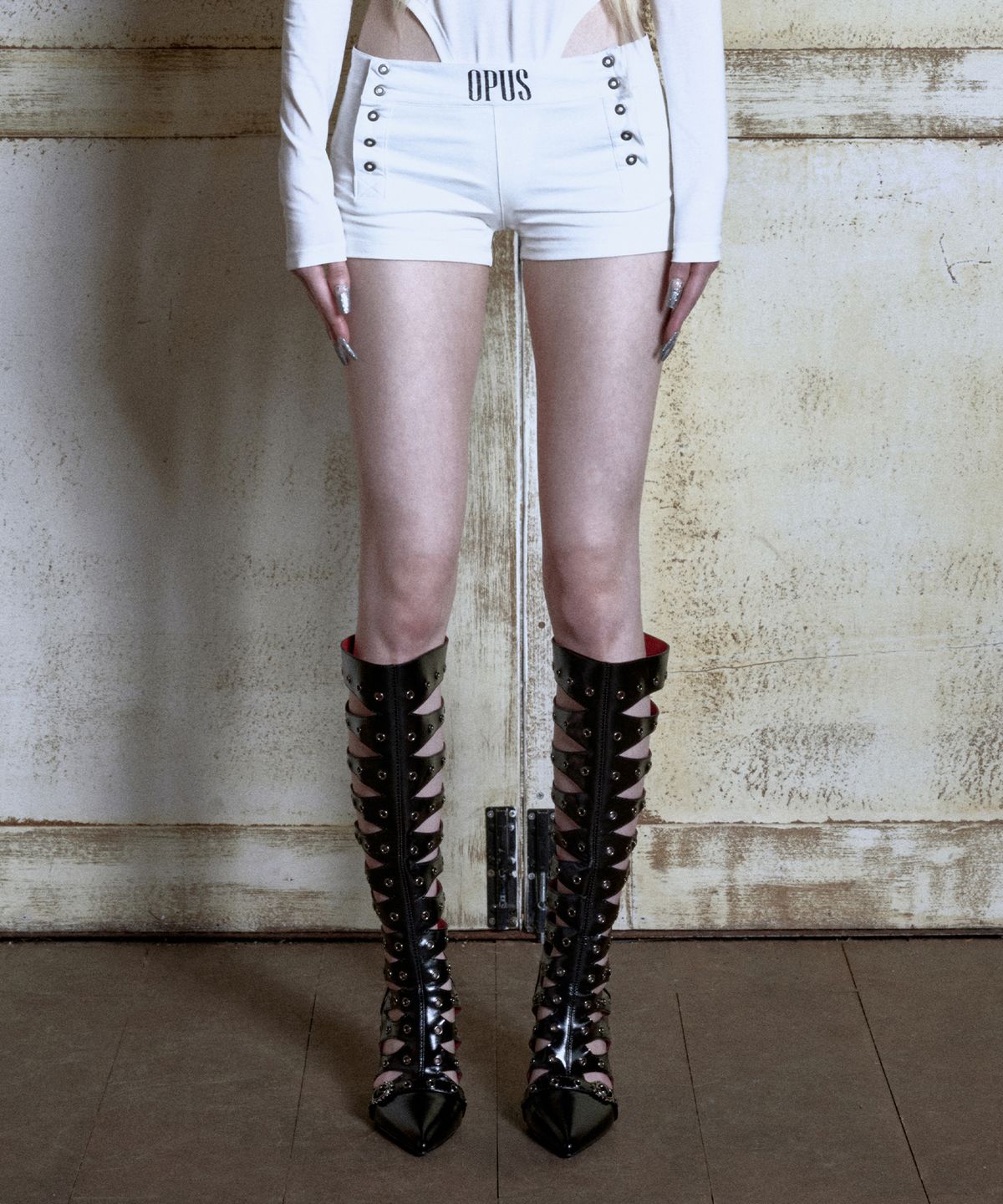 오퍼스 0012(OPUS 0012) Op.08 PITSTOP BOXER PANTS WHITE