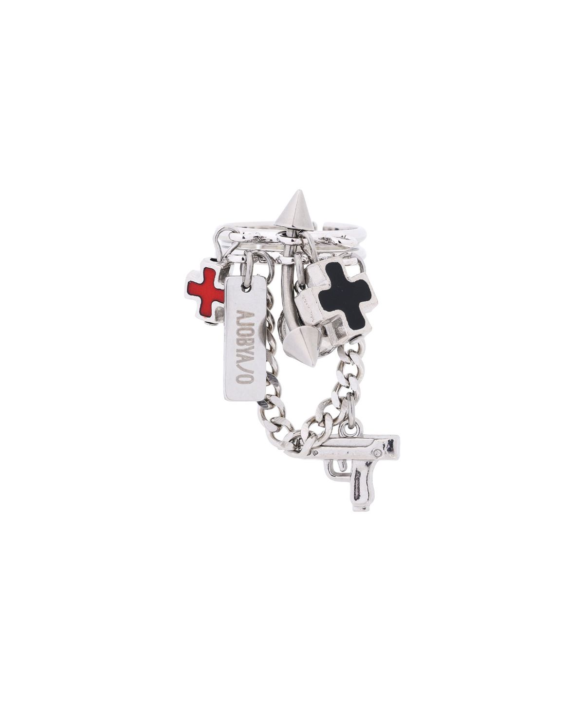 아조바이아조(AJOBYAJO) Crossfire Cluster Ring [SILVER]