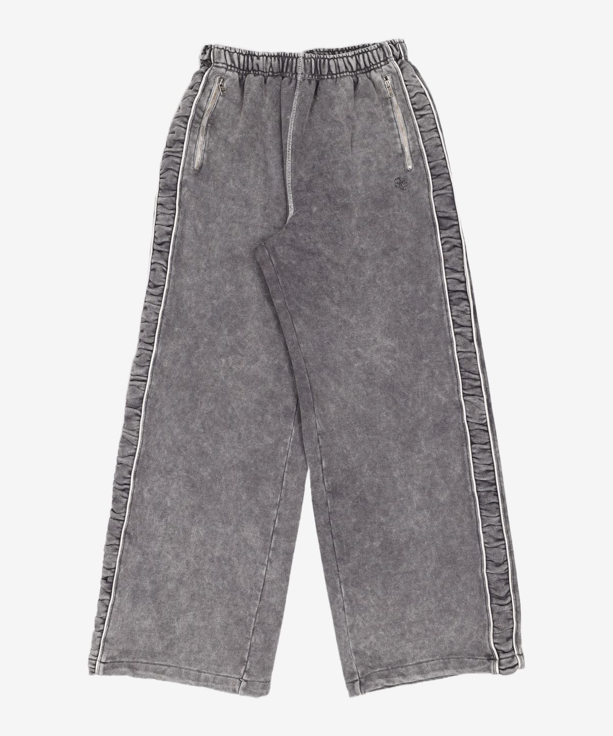 김미더영(GIMMETHEYOUNG) G_SIDE SHIRRING SWEATPANTS_23FW / BLACK ONE