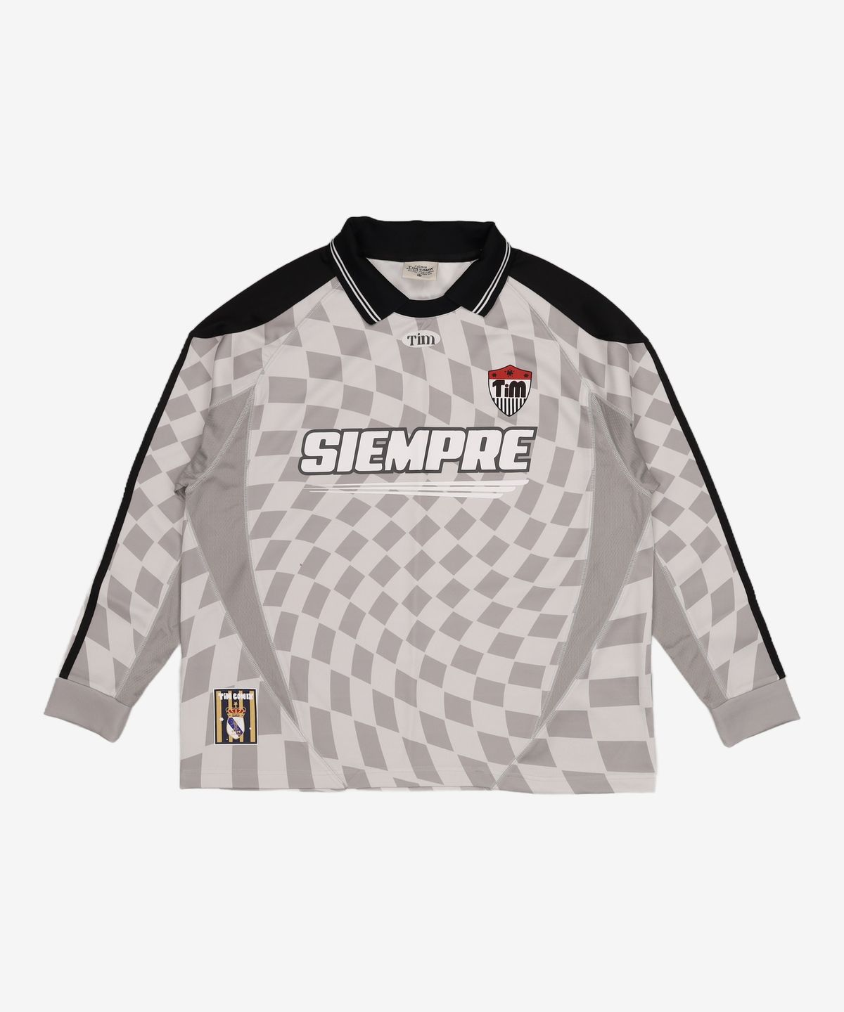 팀코믹스(TIMCOMIX) SIEMPRE CHECKERBOARD SOCCER JERSEY LIGHT GRAY 0