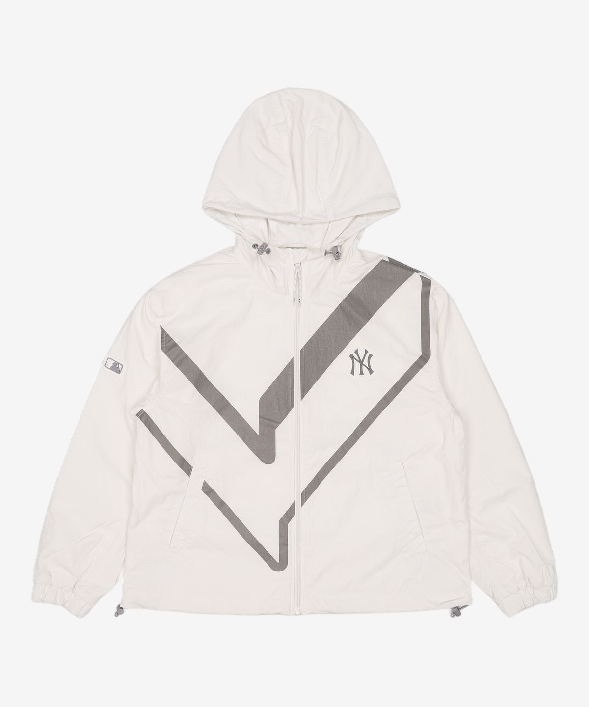 엠엘비(MLB) 씸볼 컬러 콤비네이션 후디드 바람막이 NY (Ivory) S