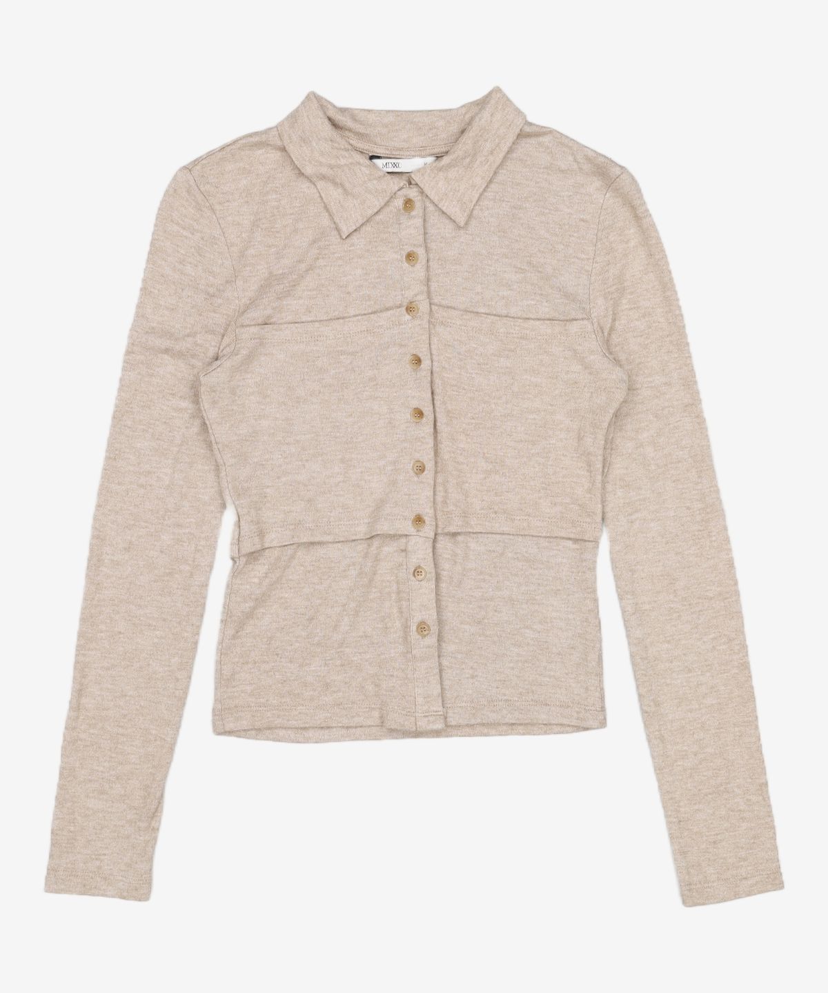 미쏘(MIXXO) 탑 레이어드 티셔츠_MIWLWFT02G M