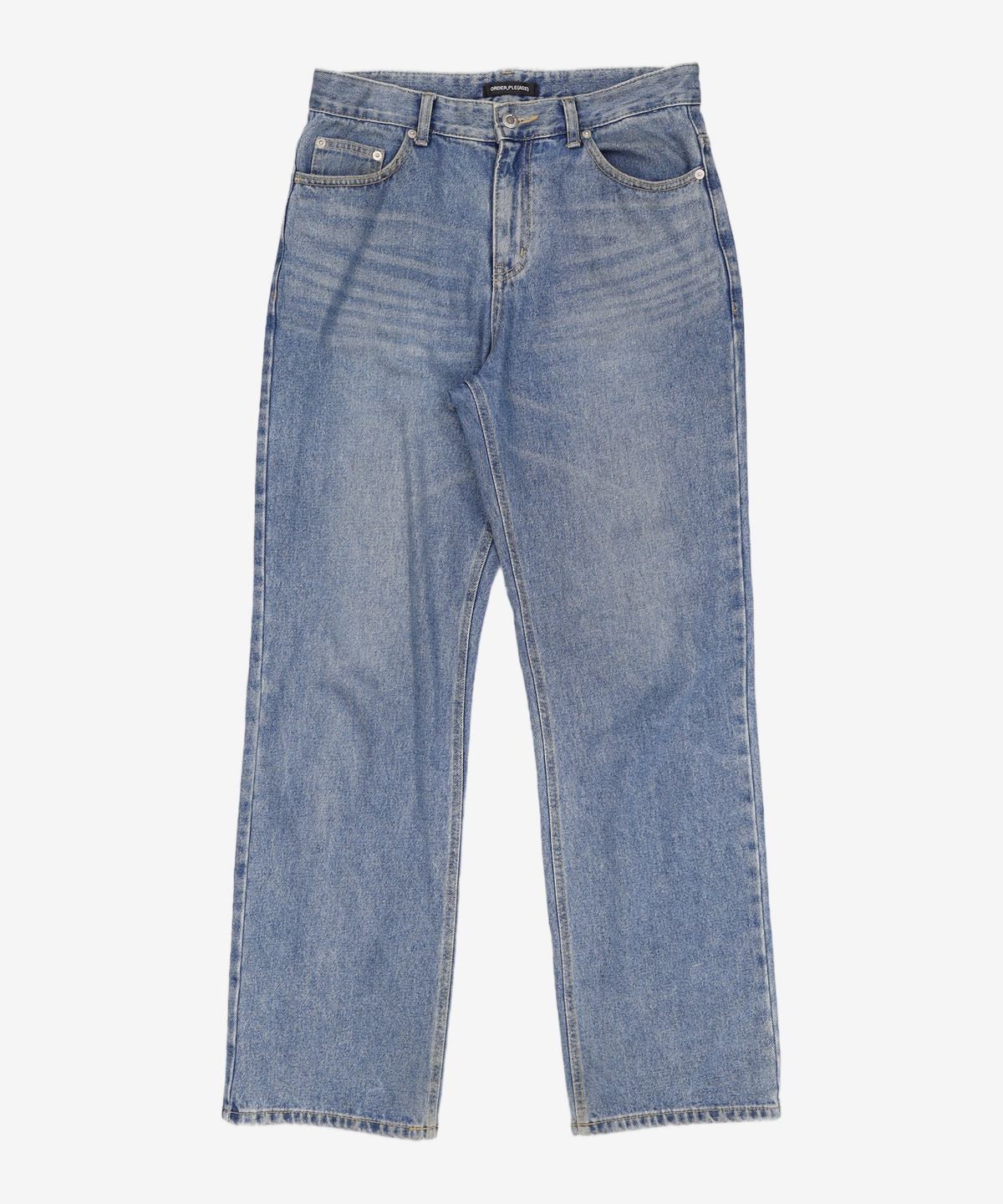 오더아카이브(ORDER ARCHIVE) Minimal wide jeans - 워시드블루 30