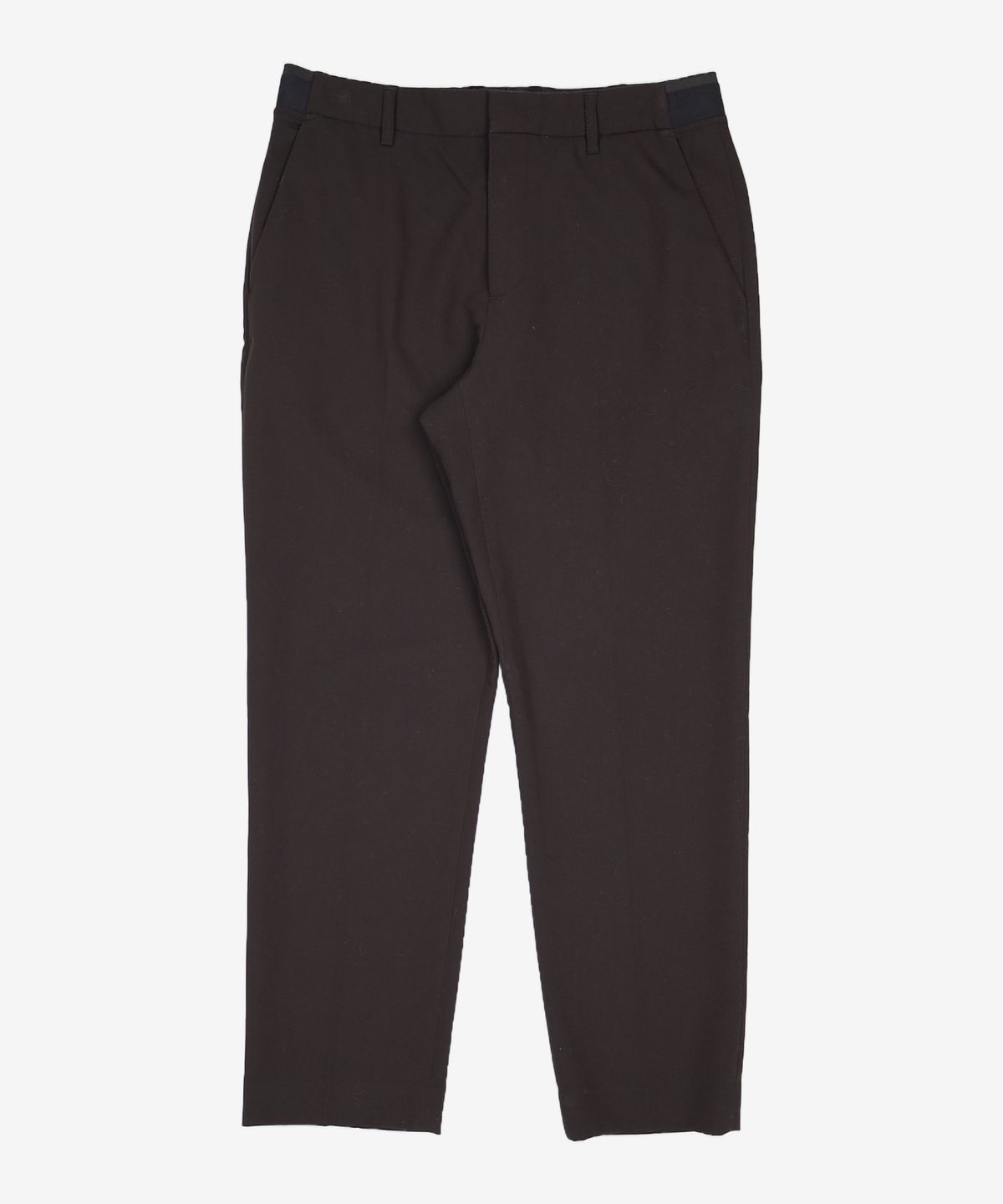가먼트레이블(GARMENT LABLE) Banding Tapered Crop Slacks - Black 100