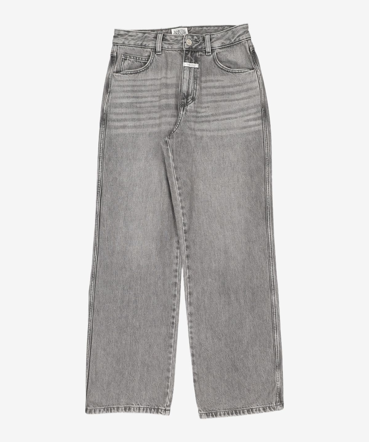 마리떼 프랑소와 저버(MARITHÉ + FRANҪOIS GIRBAUD) W HIGH STRAIGHT DENIM PANTS light gray 27