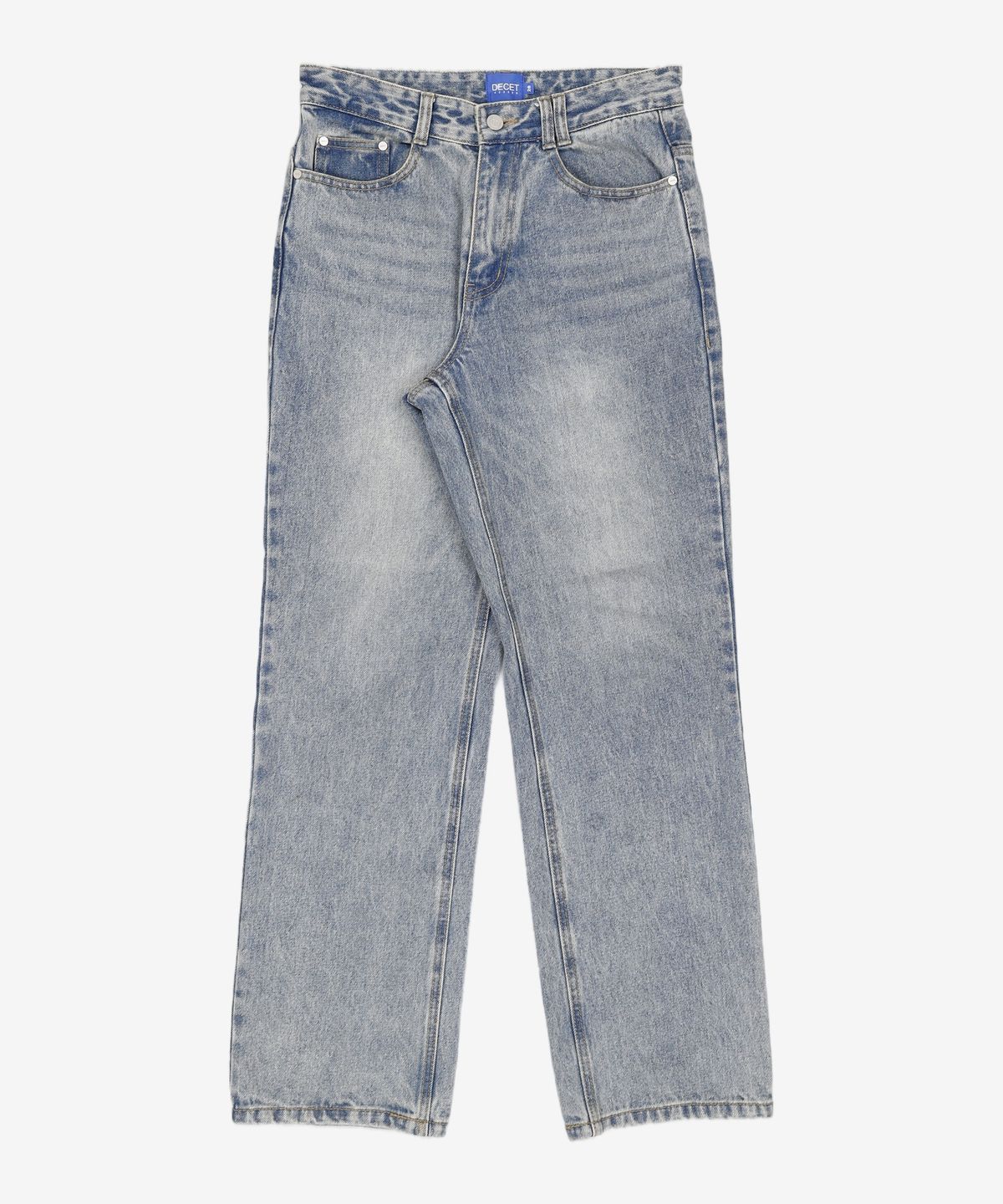 데케트(DECET) [스프링/썸머]Dawn Semi Wide Jeans DCPT002Black 28